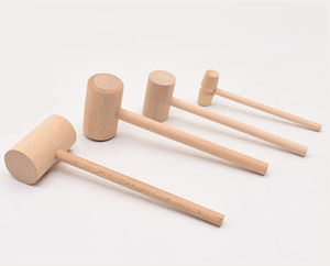 Mini Martello in <span class=keywords><strong>Legno</strong></span> di Pino Dipinto con Design Antico in Stile Europeo, Decorazione per la Casa e Oggetto da Esposizione - Product Image 4