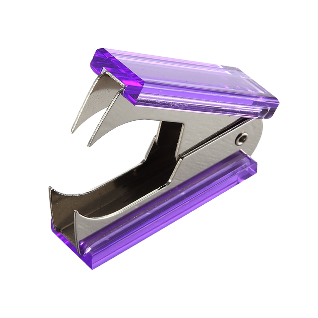 Роскошный фиолетовый акриловый Золотой Съемник скоб для школьных принадлежностей аксессуары для рабочего стола