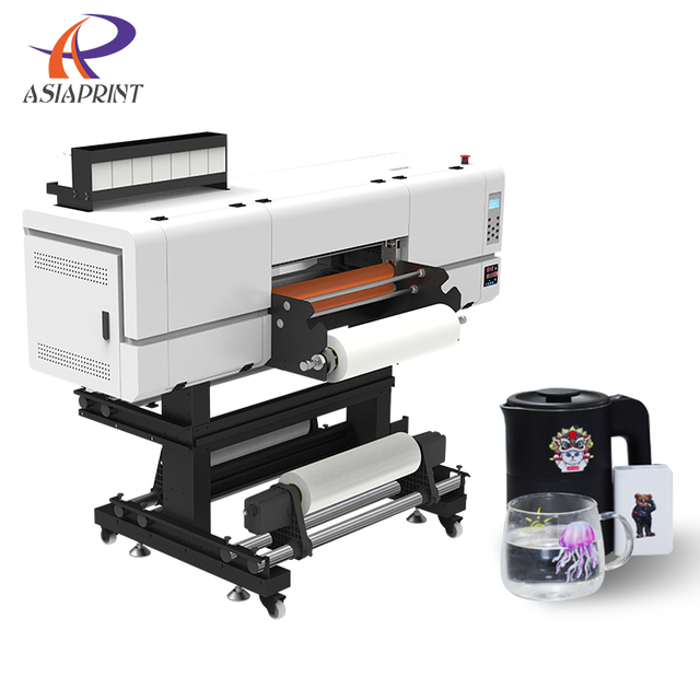 Professional 60cm UV DTF Printer 3D UV Stickers Crystal PET AB Film and Laminating All in One Machine