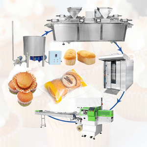 OCEAN <span class=keywords><strong>Madeleine</strong></span> Faire Machine Muffin Cupcake Processus Entièrement Automatique Anglais Éponge Tasse Gâteau Ligne <span class=keywords><strong>De</strong></span> Production - Product Image 1