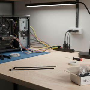 BOX 10 Sacchetto con 25 fascette stringicavo in plastica da 50 libbre, 500 x 4,5 mm, nero - Product Image 2