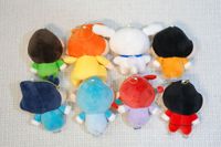 Porte-clés en peluche Crayon Shin-chan, costume chinois, pendentif mignon de dessin animé, breloque de sac, jouet cadeau pour collection d'enfants