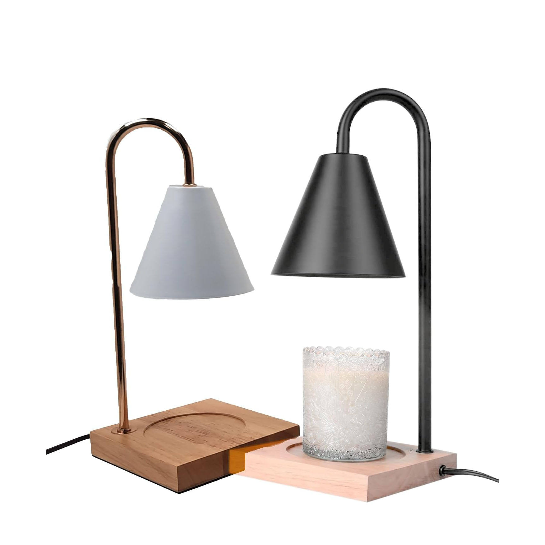 รูปสีดำ + ฐานไม้โอ๊ค