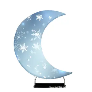 Custom any Cesign logo photo Wedding Supplies Moon Backdrop Frame Stand For Baby Shower Arch Backdrop