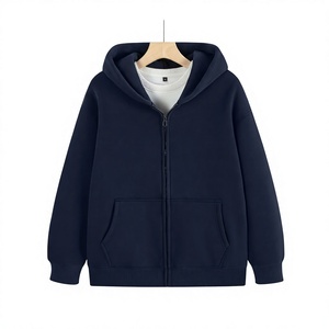 Sweat-shirt unisexe blanc à capuche zippé, coupe classique, décontracté, en coton French Terry, avec poche, manches longues, pour l'automne 2027 - Product Image 6