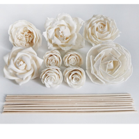 Parfum de ménage parfumé fleurs séchées diffuseur de roseau bois Sola fleurs bâton de rotin pour l'air frais