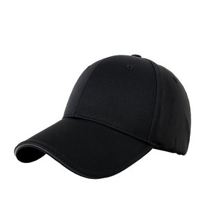 Casquette de baseball unisexe en sergé noir, couleur unie, protection solaire, chapeau d'extérieur - Product Image 1
