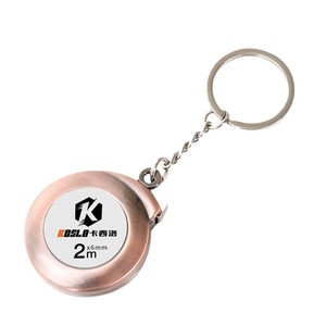 Koslo Keychain Tape Measure 2M Automatic Retractable Stainless Steel Metric <b>Measuring</b> <b>Tool</b> For Household And Gift Use - Product Image 5