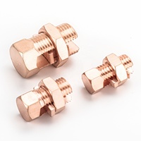 Colliers de serrage pour câbles en cuivre TJ, colliers de serrage pour câbles en cuivre à extrémité ouverte de type boulon, clips de raccordement pour câbles, colliers de raccordement pour câbles