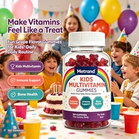 Gommes multivitaminées pour enfants Metrand, bonbons gommeux aux vitamines naturelles, étiquette privée OEM pour enfants