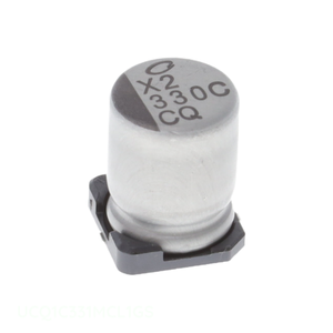Condensador de Superficie SMD Original UCQ1C331MCL1GS 330 uF CAP ALUM 330UF 20% 16V - Product Image 1