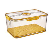 Contenants de stockage alimentaire modernes en plastique PET pour réfrigérateur avec couvercles pour légumes et fruits - Organisateur multifonctionnel pour réfrigérateur
