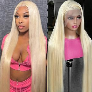 Pelucas frontales de encaje 13x6 Hd, pelucas de cabello humano sin cola alineadas con cutícula, cabello humano, compra a granel, pelucas de encaje completo Rubio para mujeres negras - Product Image 1
