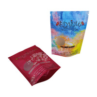 Op maat gedrukte, hersluitbare stand-up pouch voor kruidenthee met ritssluiting voor retail voedselverpakkingen, hoge barrière aluminiumfolie, matte afwerking
