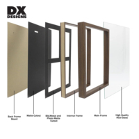 Cadre en bois personnalisé DX DESIGNS pour photos et médailles de marathon, support mural pour dossiers de course, 8x10 11x14 A4 A3, OEM