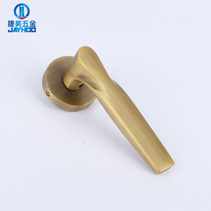 Jiehao Brass Door Handle Lever Lock Keyless Solid Wood Interior Bedroom Home Door Hardware FT01-12 - Product Image 1
