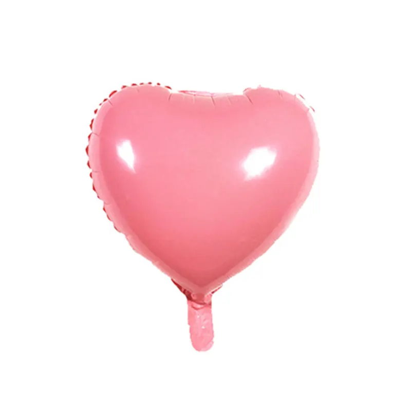 Оптовая продажа, воздушные шары в форме сердца макарон, 18 дюймов, фольгированные гелиевые шары с кристаллами и фиолетовым светом