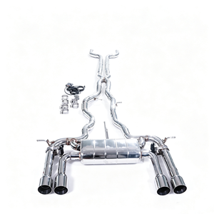 GFC/Apto para <span class=keywords><strong>Jaguar</strong></span> XKR X150 5.0L 2006-2014, Sistema de Escape Catback de Alto Rendimiento con Válvula Electrónica, Acero Inoxidable 304 Pulido, Cuatro Salidas - Product Image 2