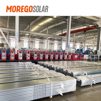 Moregosolar système d'énergie solaire, structure PV, structure de rayonnage de stationnement, abri d'auto solaire en aluminium