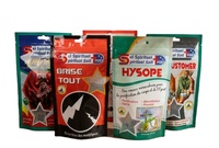 Sacs refermables personnalisés imprimés, résistants à l'humidité, pour l'emballage de collations, de lait et de nourriture pour animaux, avec taille et logo sur mesure