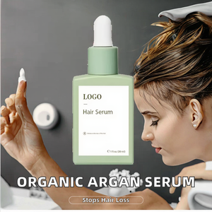 Sérum Capillaire 2-en-1 Bio à l'Huile d'Argan et d'Arbre à Thé, Acides Aminés, Sans Rinçage, Anti-Frisottis, Anti-Pelliculaire, Nourrissant et Réparateur, Application Facile - Product Image 2