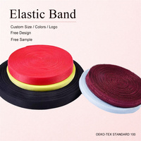 Vente en gros – Bande élastique unie 3000M MOQ, plusieurs couleurs au choix, spécifications personnalisées, sangle en nylon élasthanne pour ceinture