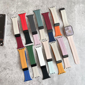 Correas de Reloj de Silicona con Hebilla Magnética Plegable, Aplicables a 38/40/41/42/44/45/46/49MM, para Hombres y Mujeres - Product Image 1