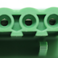 Productos calientes PCB Espaciado verde 5,08mm Enchufe de bloque de terminales Conector de terminal de ángulo recto Conector de bloques de terminales de tornillo PCB