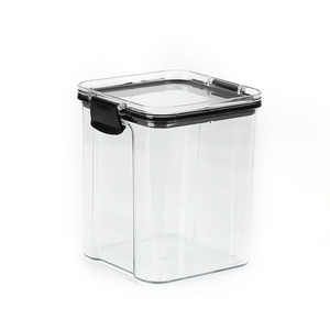 Airtight Food <b>Storage</b> Container BPA Free Transparent Plastic <b>Kitchen</b> Pantry Organizer <b>Box</b> - Product Image 1