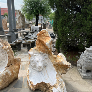 Escultura de mármol personalizada piedra tallada mármol animal mármol estatuas de León - Product Image 6