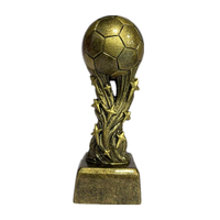 Trophée de football en résine personnalisé Weivista, trophées de football gravés, plaques pour cadeau souvenir