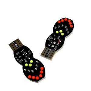 Ampoules LED RGB T10 W5W à défilement lumineux pour feux de positionnement de voiture, éclairage intérieur et plafonnier 12V - Product Image 2