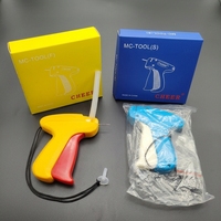 Pistolet à étiquettes micro-aiguilleur portatif en plastique écologique Refine avec épingles en nylon, outils de mini-machine à coudre pour vêtements