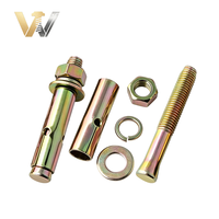 Boulon d'expansion M12x100 en titane et fer, 20mm 16mm, plaqué zinc, de haute qualité, pour ascenseurs, fixation de quincaillerie, boulon à œillet