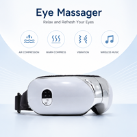 Masseur oculaire avec chaleur, compression d'air et vibration, masque oculaire portable blanc pour le soin des yeux au quotidien