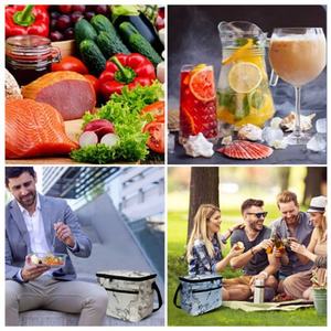 Nouveau sac isotherme de grande capacité 600D, design Oxford, étanche, pour pique-niques et déjeuners en extérieur, motif lettres - Product Image 4