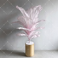 Nouveau produit Fleurs de mariage artificielles en gaze blanche Décorations de table élégantes pour la maison, le bureau ou l'hôtel pour les fêtes et les événements