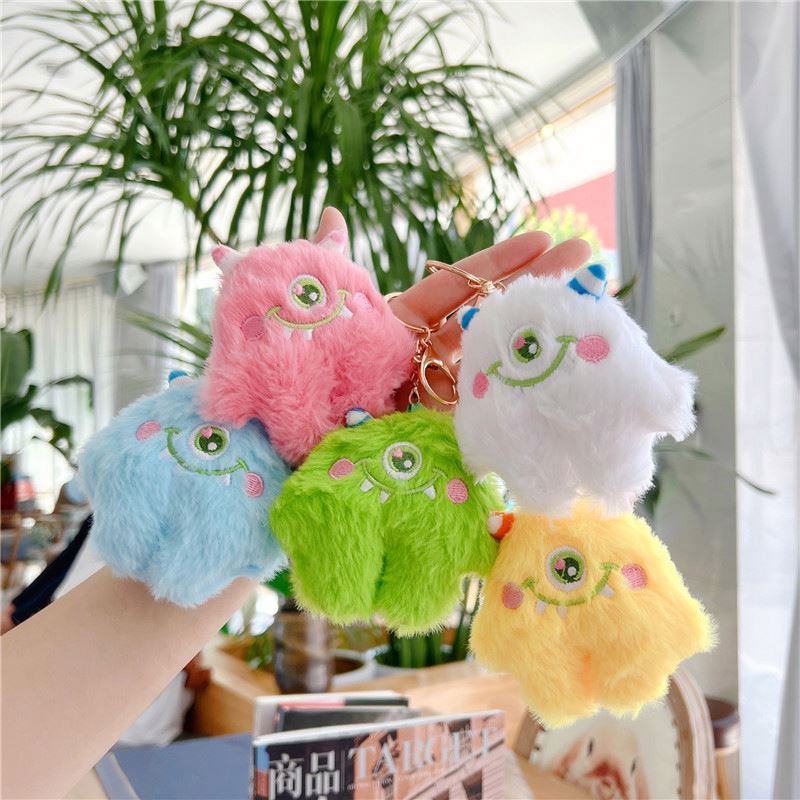 Wholesale Little Monster Girl Plush Keychains - Cute & Durable