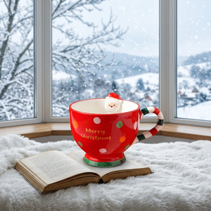 500ml Christmas Ceramic Stoneware Coffee <b>Mug</b>-Reusable Food Safe Customizable - Product Image 2
