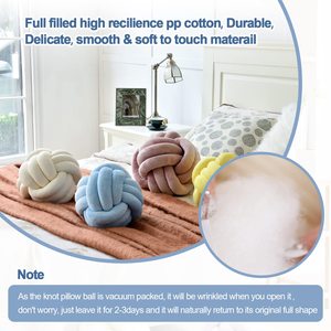 27cm Handmade Cushions for Bedroom Sofa Couch Soft Home Decorative Throw Pillows Cushion Round Pillow Ball - Product Image 2