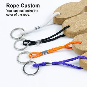 سلسلة مفاتيح عائمة على شكل سمكة شخصية كيرينغ شكل شعار مخصص سلسلة مفاتيح خشبية عائمة من الفلين - Product Image 5