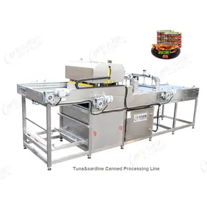 Turnkey Project Canned Sardines Making Machine Fish Canning Machine