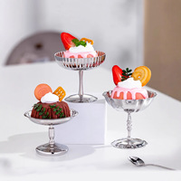 Tazón de Helado de Acero Inoxidable 304, Copa Premium para Pudín, Vaso para Postre, Vajilla de Grado Alimenticio para Hotel, Restaurante, Bar, Dulces