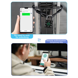 Candado Inteligente Electrónico con Huella Dactilar Biométrica, Combinación Digital, Aleación de Zinc y Acero Inoxidable, Bluetooth Tuya, de Seguridad - Product Image 3