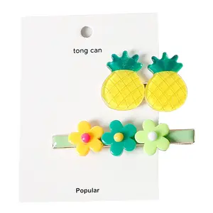 Enfants dessin animé fruits épingle à cheveux Bb Snap Clip cheveux accessoires en gros enfants bijoux pour filles