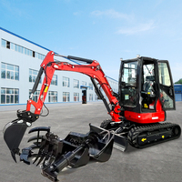 Usine directement vente pelle sur chenilles petite Bagger 3500kg mini pelle 3 tonnes 2 tonnes à vendre