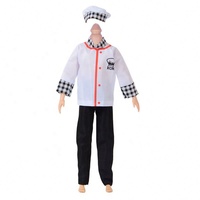 Nouvelle Robe de Poupée Tendance de 11 Pouces, Jupe à Bretelles, Vêtements de Chef pour Hommes et Femmes de 30 cm, Plusieurs Styles