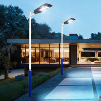 Farolas Solares, Luces Solares para Jardín, Iluminación Exterior, LED, IP65 Resistente al Agua y al Polvo, Capacidad de Batería de 50000A