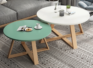 Mesa de centro de madera maciza de estilo nórdico Simple moderno Diseño pequeño creativo Ins del fabricante para la sala de estar del hogar - Product Image 6