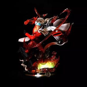 Sakasky GK Super Large 38CM PVC Light-Up Dog Estatua Nueva condición Burning Wind Red General Battle Scene Figura <span class=keywords><strong>de</strong></span> acción - Product Image 2